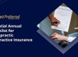 Essential Annual Checklist for Chiropractic Malpractice Insurance